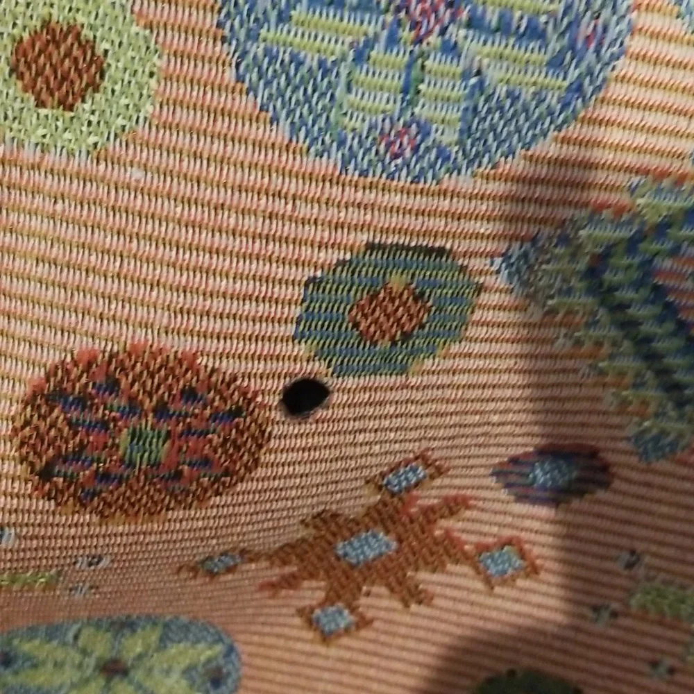 Multi Colored Geometric Textured Textile - Picture 9 of 16